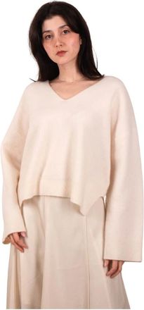 Kiefermann Cashmere Knitwear, female, Beige, Size: XS Semadara Cashmere Pullover