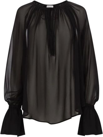 Nina Ricci Top - Dames - Blouses & Shirts - Zwart - Maat: S