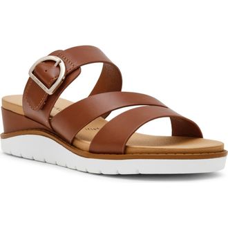 Anne Klein Lalasa Slide Sandal in Cognac at Nordstrom Rack, Size 6.5