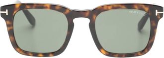 Tom Ford Eyewear Zonnebril met vierkant montuur - Bruin