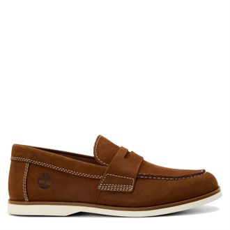 Timberland Mens Classic Boat Shoe Moc Toe Flats in Saddle - Brown - Size UK 6.5