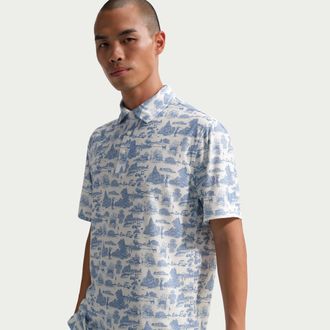 Nike Mens Tailored Performance Dri-FIT Golf Polo in Blue | IO2167-486