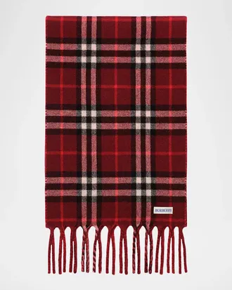Burberry Reversible Knight Stamp Cashmere Scarf
