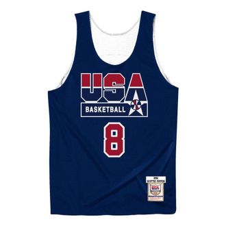 Mitchell & Ness x NBA Reversible Practice Team USA 1992 Jerseys Scottie Pippen 8 ARPJLG18029-USANAVY92SPI