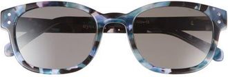 Eyebobs Biff 52mm Square Reading Glasses in Blueberry Tort /Grey at Nordstrom