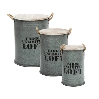 Atmosphera Metallo Sicuro Tin X 3 Loft Atmosphera Cr&eacute;ateur DInt&eacute;rieur