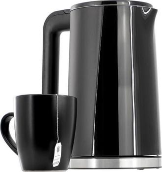 MegaChef 1.8 Quart Stainless Steel Electric Tea Kettle in Black at Nordstrom