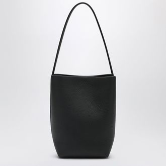 The Row Small Park Tote in grained calfskin leather, blue