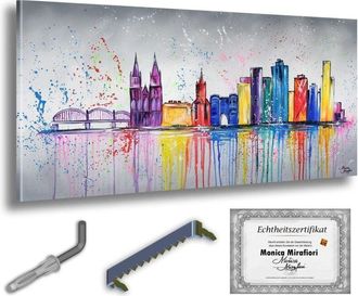 OEM Monica Mirafiori 100% Pintado A Mano Cuadro Colonia 140x70cm Cuadro Pintado A Mano Pintura Acr&iacute;lica Cuadro Acr&iacute;lico De Gran Tama&ntilde;o Arte Moderno Cuadro