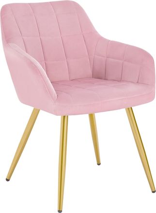 Woltu Woltu 1 X Sillas De Comedor Nordicas Estilo Vintage Juego De 1 Silla De Cocina Silla Tapizada Con Reposabrazos Tapizadas Terciopelo Estructura De Meta