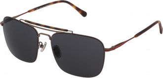 Carolina Herrera Womens SHE159-580627 SHE159 58 580627 Sunglasses - Charcoal - One Size