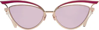 Valentino Glassliner Pink Cat Eye Ladies Sunglasses VLS-118 D 55