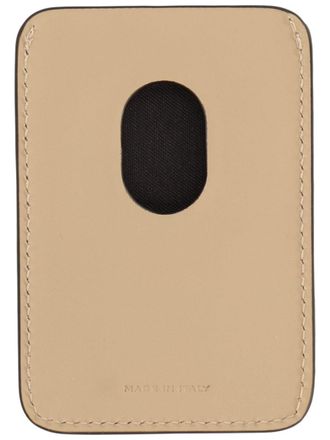 Fendi Smooth Leather Card Case - Beige