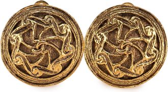 Chanel Versierde Clip-on Oorbellen