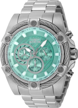 Invicta Bolt 45874 Heren Horloge - Quartz Uurwerk - Roestvrij Staal met blauwe Wijzerplaat - 52mm