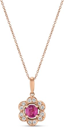 Le Vian Passion Ruby Pendant set in 14K Strawberry Gold