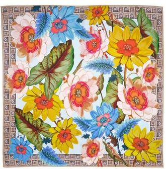 Echo Tropical Floral Square in Buttercup at Nordstrom