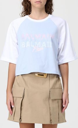 Balmain T-Shirt BALMAIN Woman color Sky