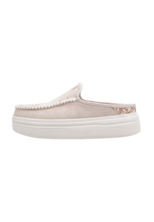HeyDude Wendy Espadrille Retro Palm, Women Slip-On Shoes, Pale Pink/White, W6