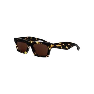 Bottega Veneta Sunglasses, unisex, Brown, Size: 51 MM Classic Squared Sunglasses