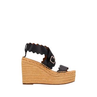 Chlo&eacute; Wedges, female, Black, 2 UK, Espadrilles