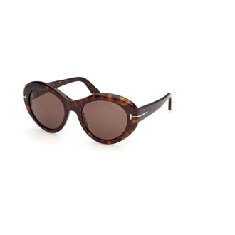 Tom Ford Elodie-02 Sunglasses - female - Tom Ford - Sunglasses - Brown - 54 MM - Accessories