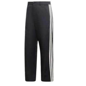 adidas 3-Stripes Pliss&eacute; Broek - Heren - Trainingsbroeken - Zwart - W30 - Katoen - Fitness