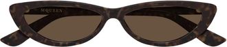 Alexander McQueen Alexander McQueen, Sunglasses, female, Brown, Size: 58 MM Am0535S Sunglasses