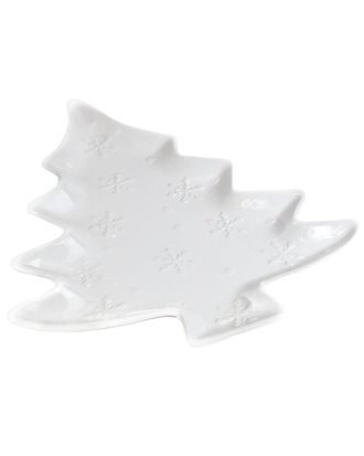 Euroceramica Winterfest Tree Platter