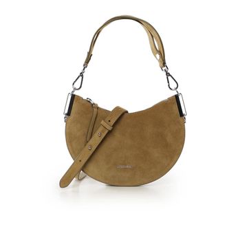 Coccinelle Shoulder Bags, female, Brown, Size: ONE SIZE Sunup Suede Shoulder Bag