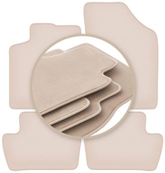 OEM Alfombrillas Premium Beige Para: Ds. 4 Hatchback Cruzado 2015-2018
