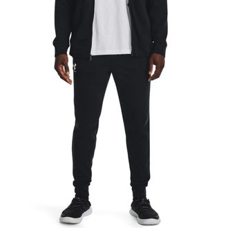 Under Armour Jogginghose UNDER ARMOUR UA RIVAL TERRY JOGGER, Herren, Gr. XXL, N-Gr, weiss (schwarz,, onyx wei&szlig;), Obermaterial: 80% Baumwolle, 20% Polyester, Hosen 