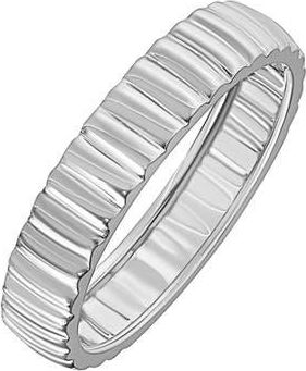 Bony Levy 14K Gold Fluted Stackable Band Ring in 14K White Gold at Nordstrom, Size 5