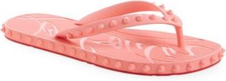 Christian Louboutin Super Loubi Flip Flop in Grapefruit at Nordstrom, Size 10Us