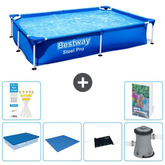 Bestway Piscina Bestway Steel Pro Rectangular - 221x150x43 Cm - 7-piezas S40