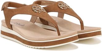 Life Stride Zeeta I8582S3201 Sandals Womens Tan Slip On Toe Post Thong RHS8865