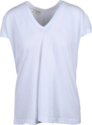 Dries Van Noten Camiseta de algod&oacute;n - Tops - Mujer - Blanco - S