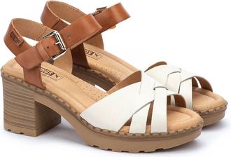 Pikolinos Womens Canarias Braided Wedge In Nata