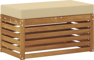 vidaXL Banco De Taburete Exterior Madera De Acacia S&oacute;lida Vidaxl