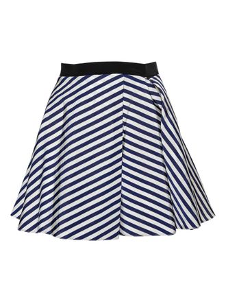 Balenciaga Gestreepte mini-rok - Navy