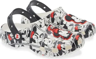 Crocs Mickey & Minnie Classic Clog in White Multi at Nordstrom, Size 10
