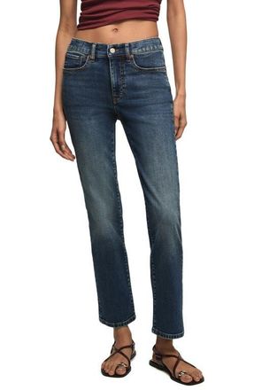 Lucky Brand Zoe Straight Leg Crop Jeans in Mystic Moon Wash at Nordstrom, Size 26 X 29