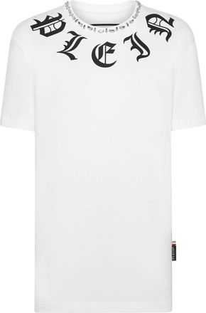 Philipp Plein Gothic Plein cotton T-shirt - women - Cotton - S - White