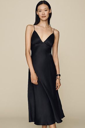 Maeve Clara Scarf-Neck Midi Dress