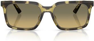 Michael Kors Honolulu 55mm Gradient Square Sunglasses in Olive Tortoise /Olive at Nordstrom