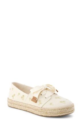 Toms Carolina Lace-Up Espadrille in Natural at Nordstrom, Size 6.5