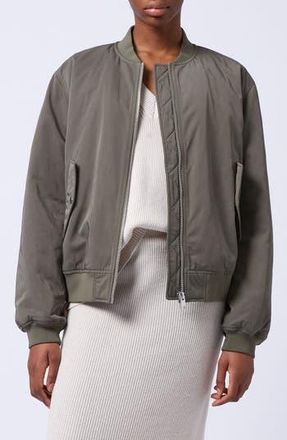 French Connection Behati Bomber Jacket in 30-Dusted Khaki at Nordstrom Rack, Size X-Small