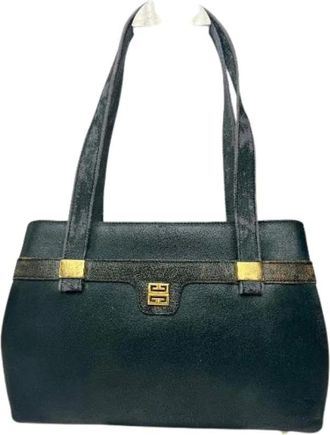 Givenchy Pre-owned Handbags, female, Green, Size: ONE SIZE Pre-owned Leather Handbag