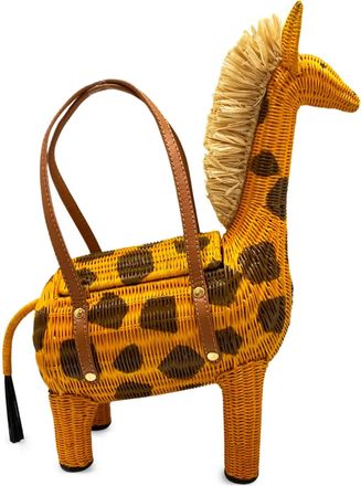 Serpui Jason Giraffe cross tote bag - Yellow