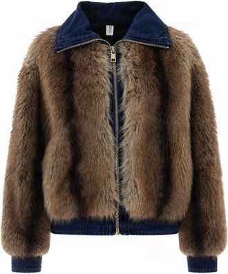 Liu Jo Denim Faux Fur Short Jacket